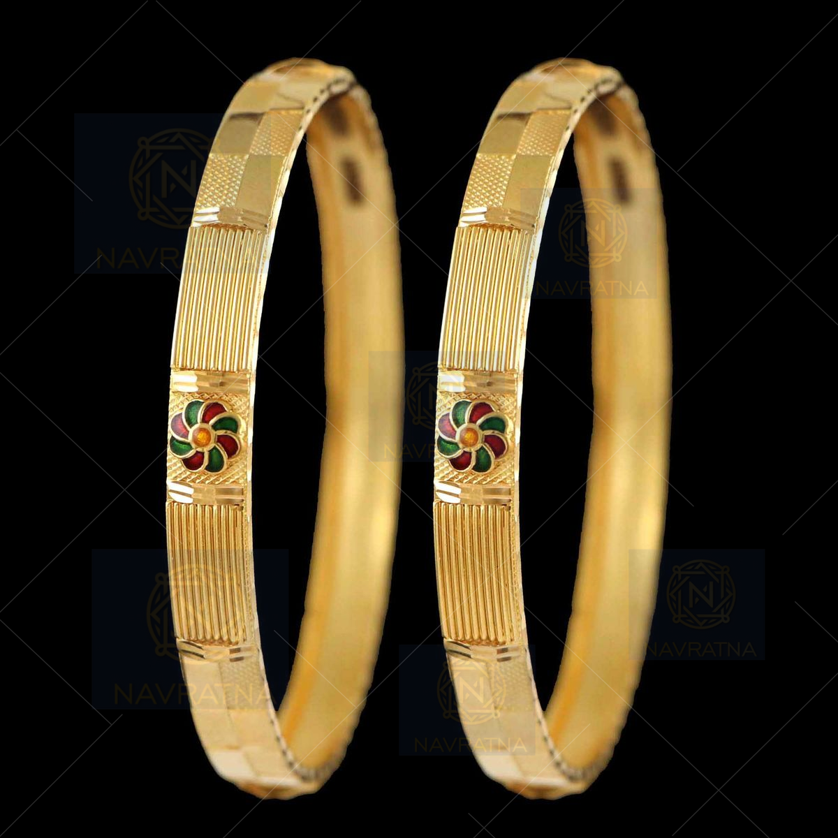 Side bangles online gold