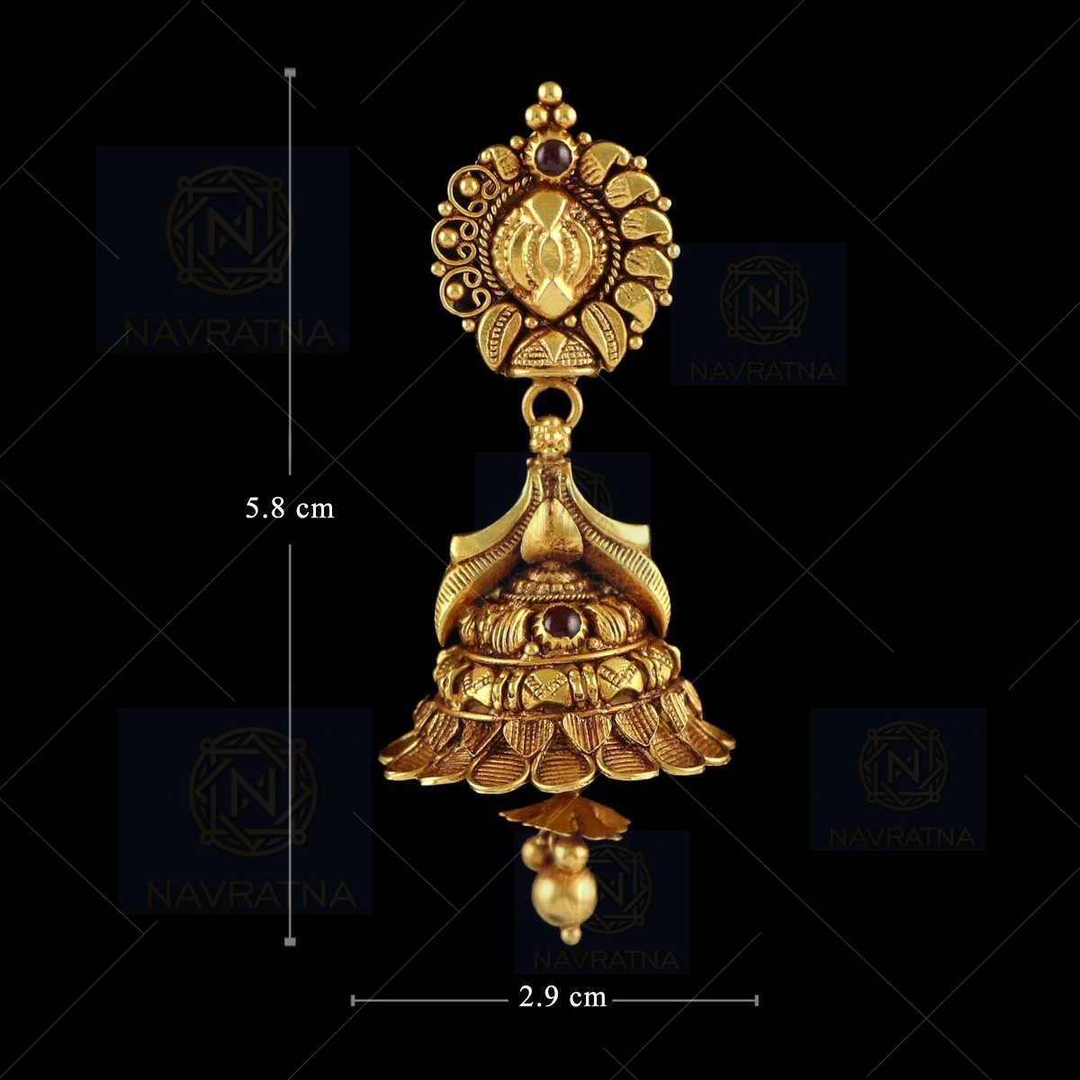 22 kt gold antique jimikki