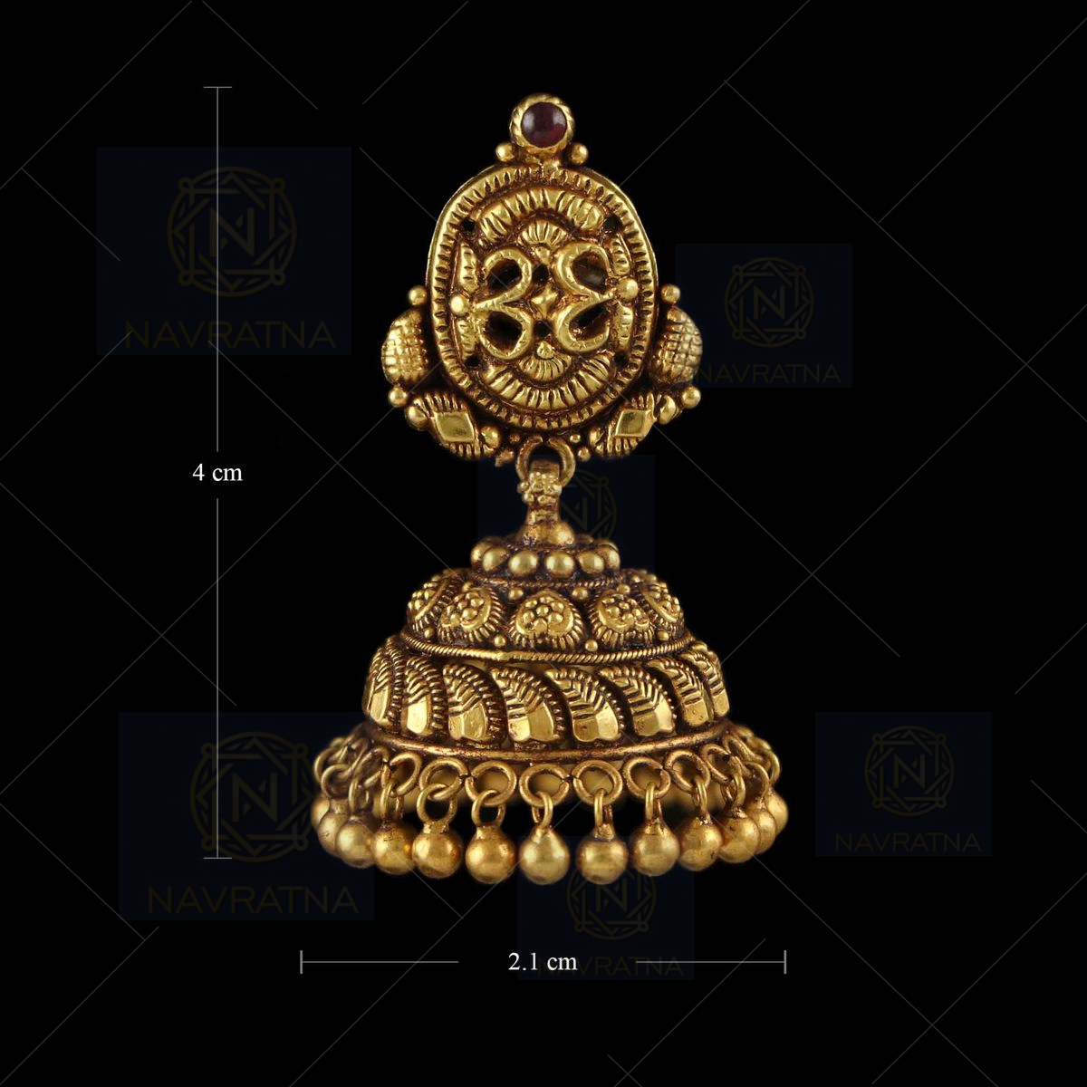 22 kt gold antique jimikki