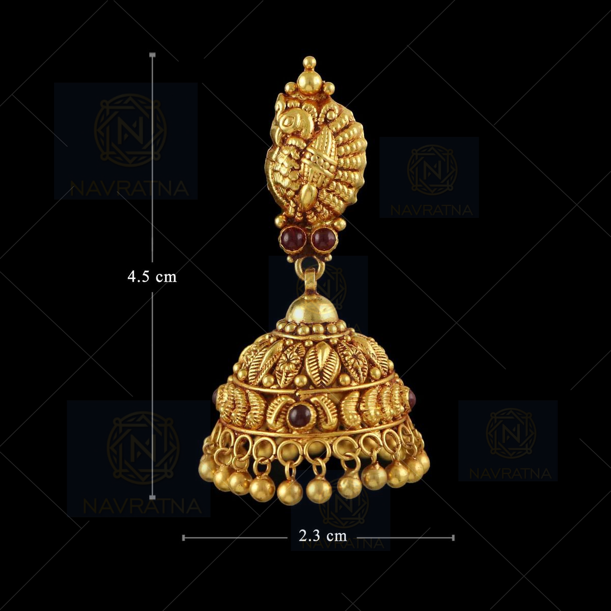 22 kt gold antique jimikki