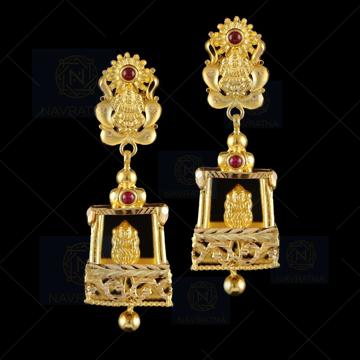 Buy 22Kt Gold Semi Precious Ram Parivar Stud Earrings 73VH4096 Online from  Vaibhav Jewellers