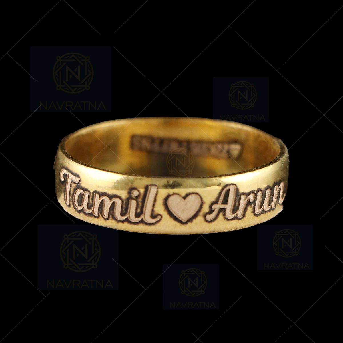 Personalized Name Ring Gold | Name Rings For Men | Engagement rings couple,  Couple ring design, Couple wedding rings
