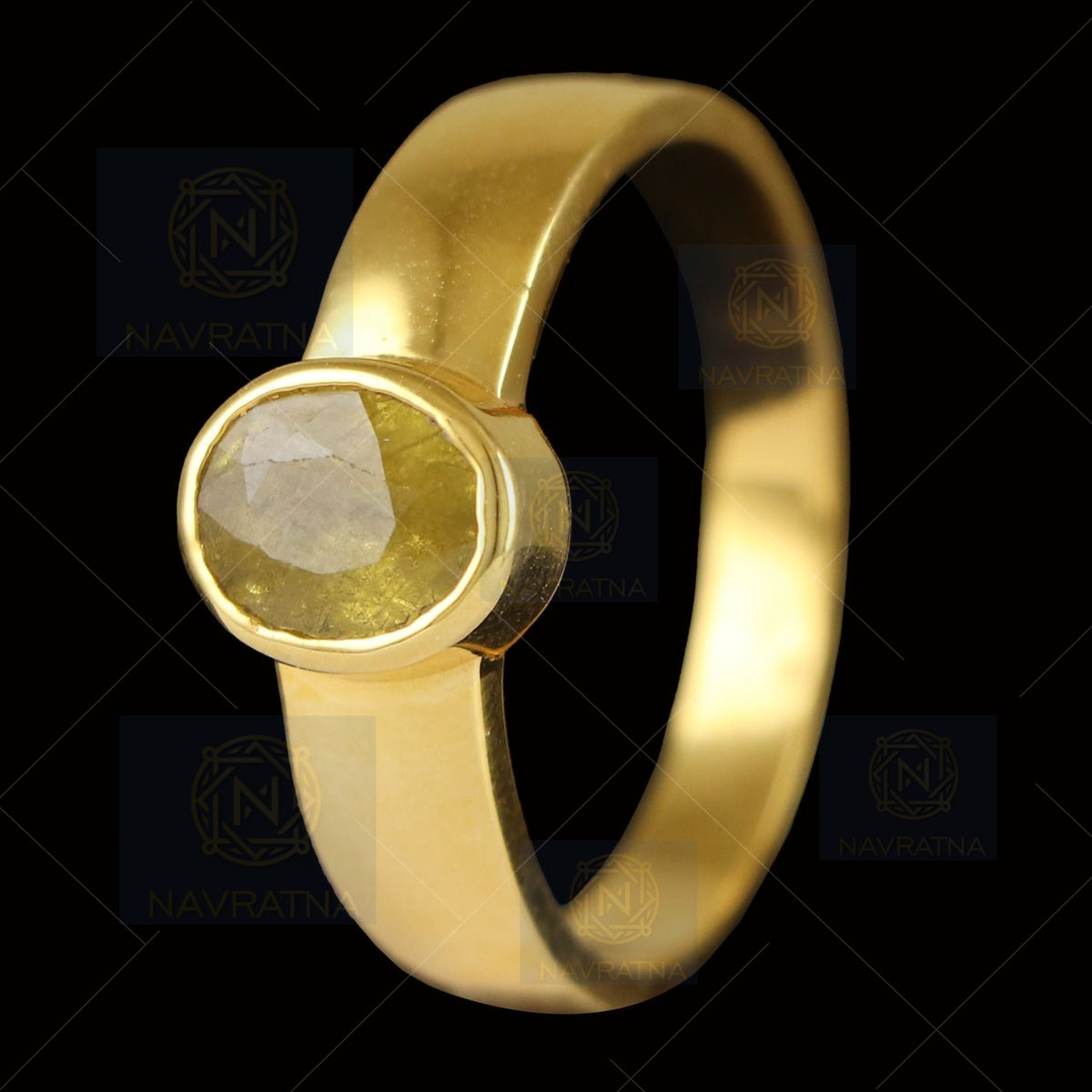 Gold Plated Green CZ Stone Ring for Men Women Man-Made Gemstone – Ericol  Jewelry