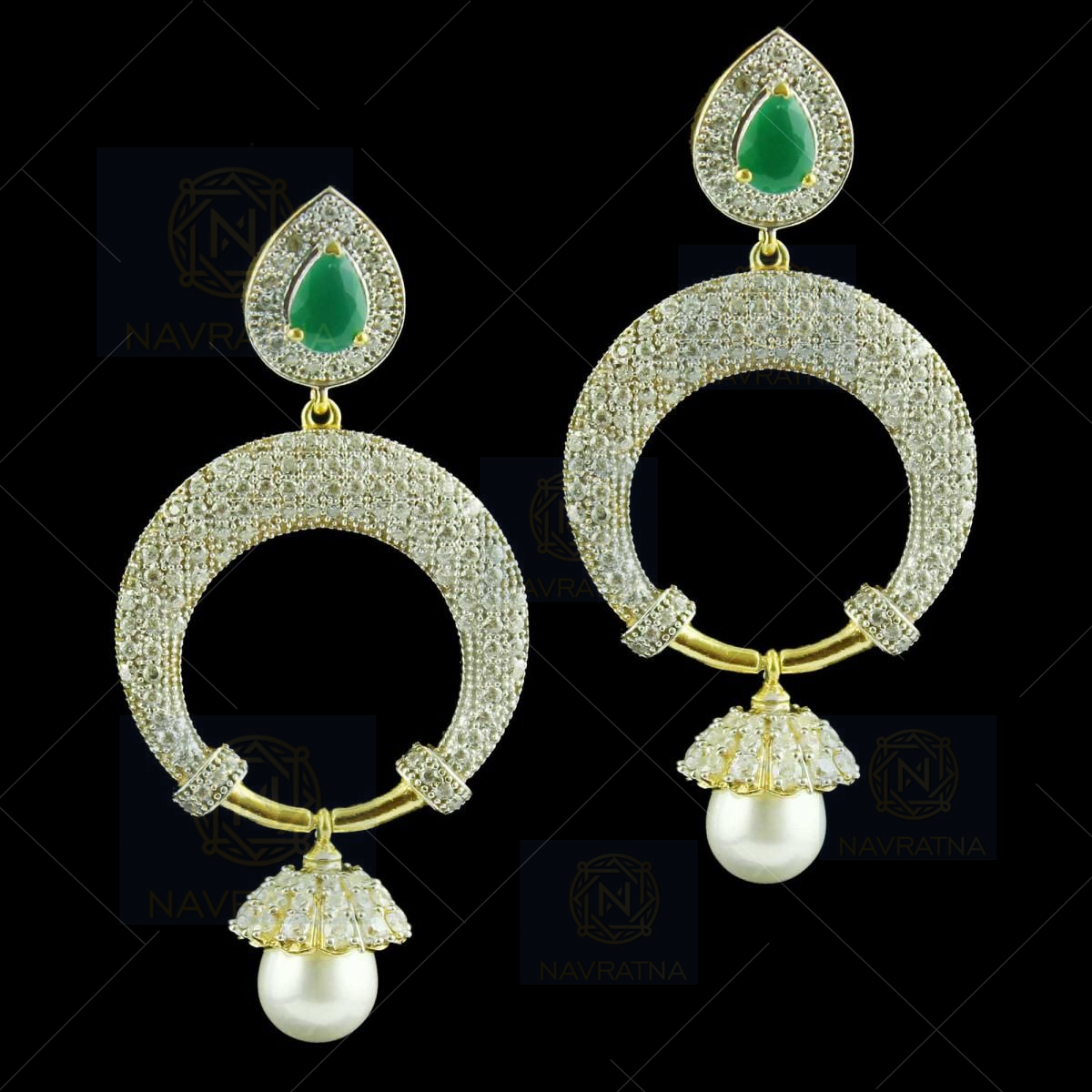 Buy Vaibhav Jewellers 22K Semi Precious Gold Buttalu Hangings 74VJ6443  Online from Vaibhav Jewellers