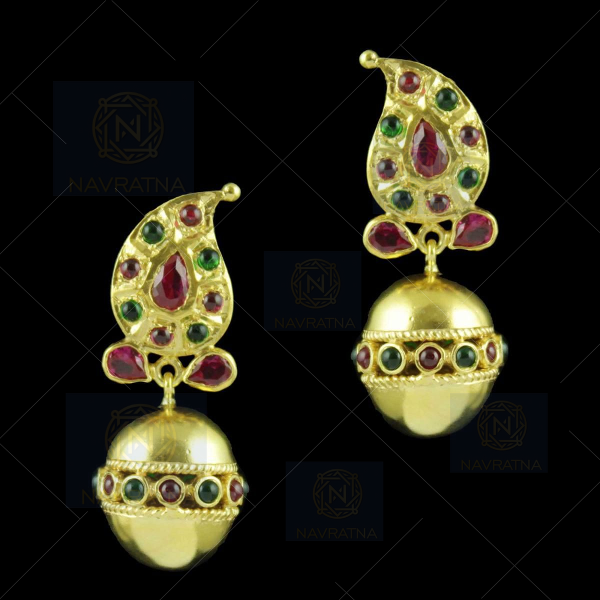 J7173 Mango Gold Design Two Step Multi Bead Drops Jhumka Fashion Jewellery  Online | JewelSmart.in