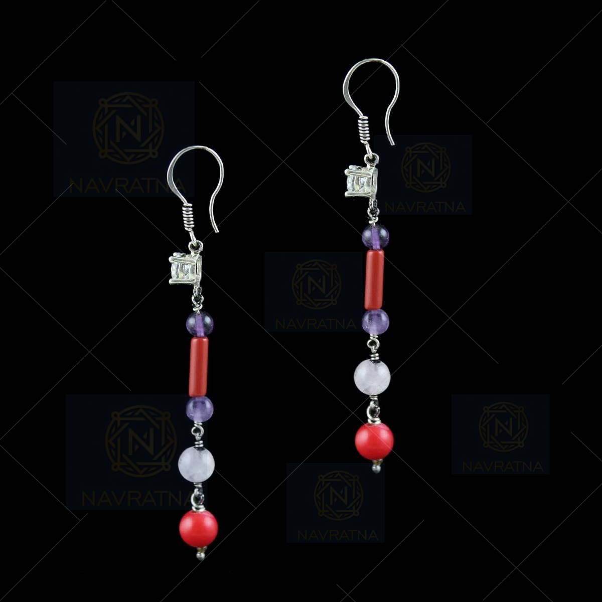 Buy Victorian Coral Earrings, Coral Dangle Earrings, Tear Drop Coral Earring  Online in India - Etsy