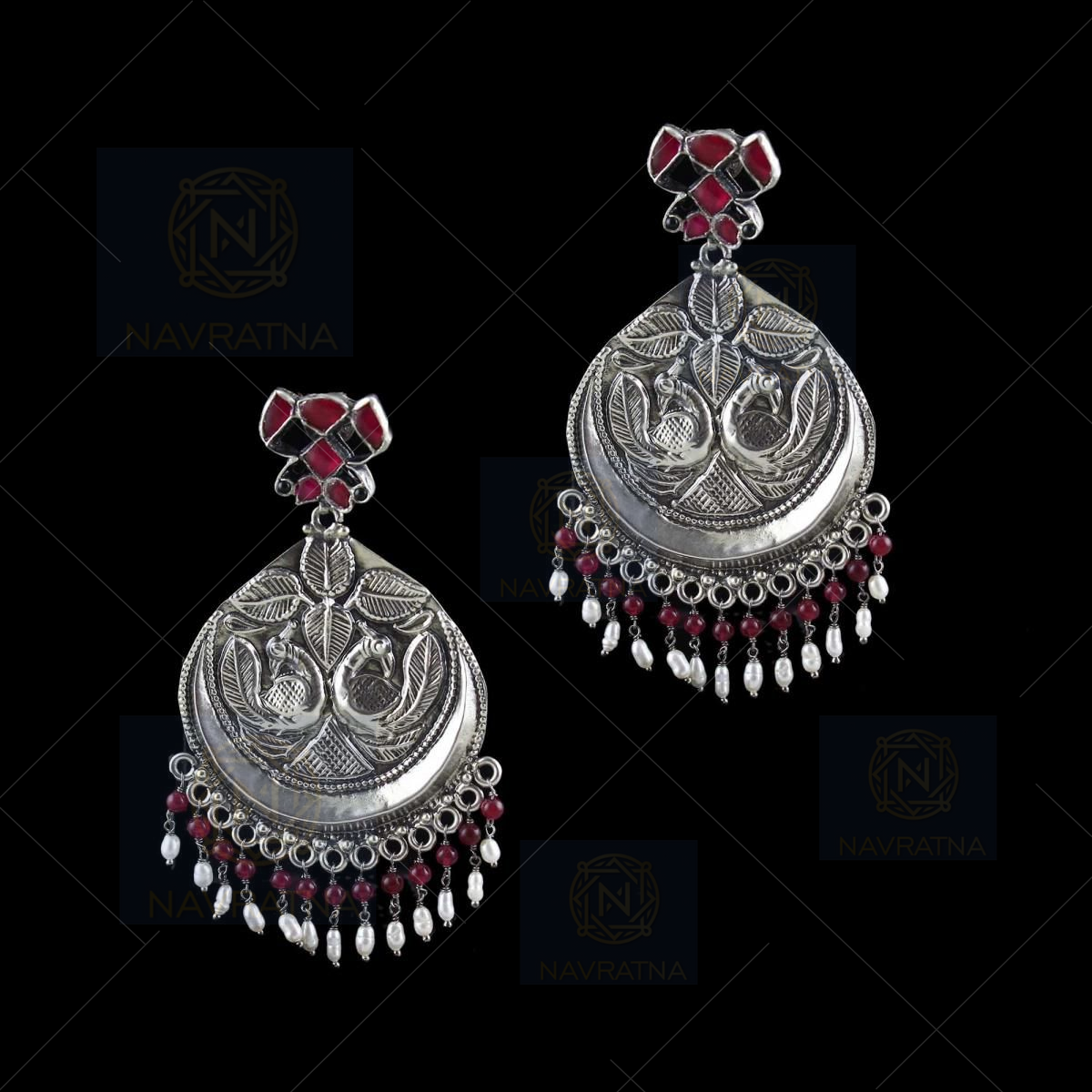 Flipkart.com - Buy FRESH VIBES Fresh Vibes Silver Oxidised Metal Ethnic Chandbali  Earrings for Women - Traditional Stylish & Fancy Big Size Casual Wear Long  Dangler Earings for Girls Alloy Drops &