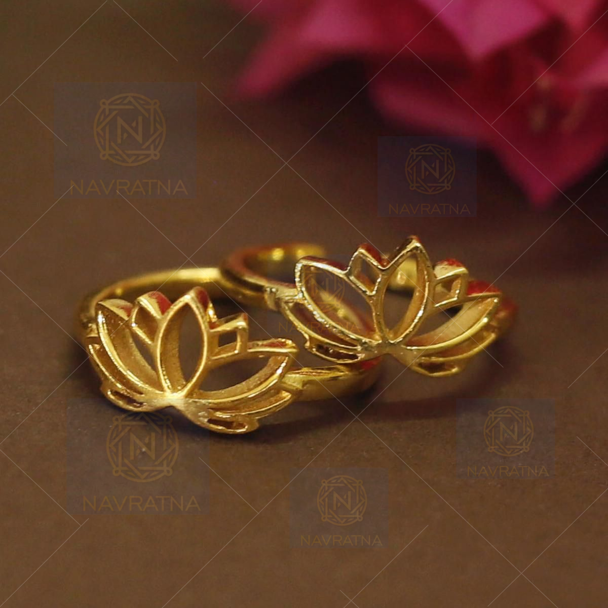 gold plated silver toe rings